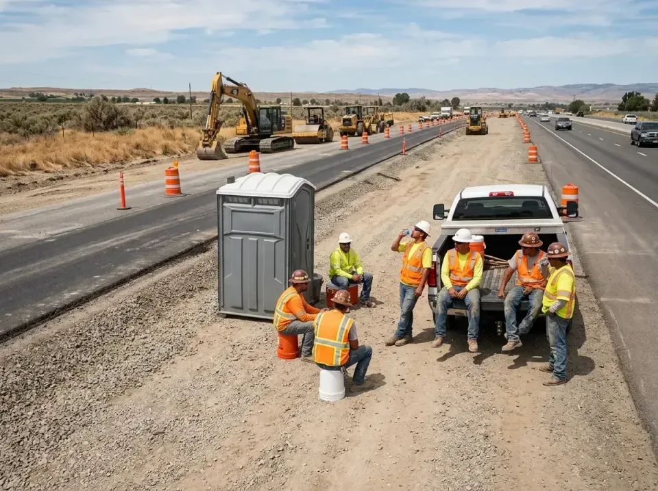 highway-road-construction-crew-007 — frequently asked questions, Porta Potty and Restroom Rentals in Town and Country, WA